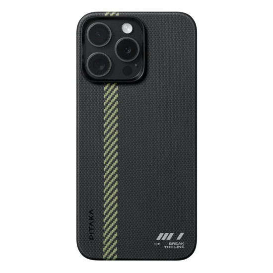 Étui Pitaka MagEZ iPhone15 Pro Max Break the line