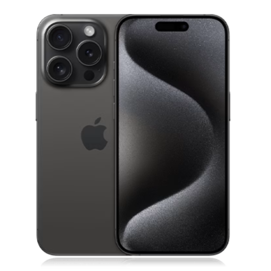 Cellulaire Apple Usagé (C) iPhone 15 Pro 128 Go Déverrouillé Noir